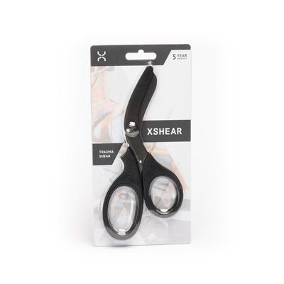 XSHEAR Heavy duty trauma shears, black handels, black titanium coated blades