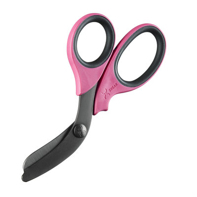 XSHEAR Heavy duty trauma shears, pink handels, black titanium coated blades